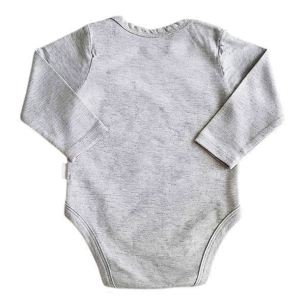 Body Manga Larga Algodón Gris Marca Infanti 3-6 M Estado Casi tiki