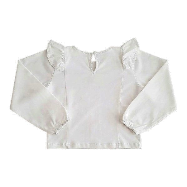 Polera Manga Larga Algodón Blanco Marca Otra 6 A Estado Casi tiki