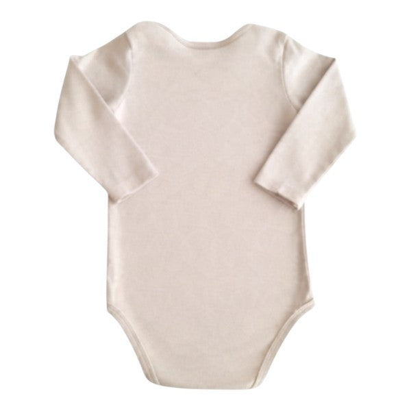 Body Manga Larga Algodón Crema Marca Tedmimak 18 M Estado Casi tiki