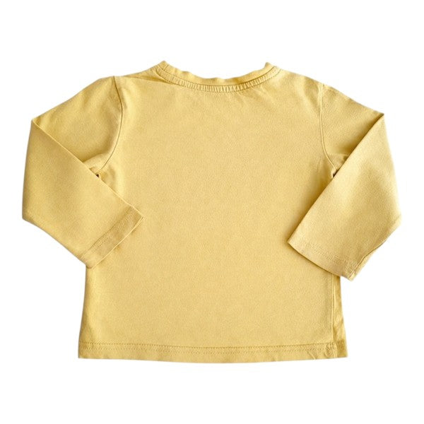 Polera Manga Larga Algodón Amarillo Marca Otra 2 A Estado Casi tiki