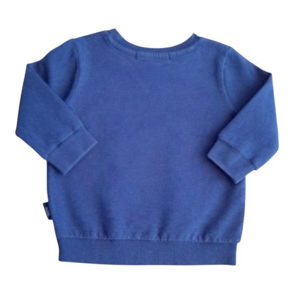 Polerón Algodón Azul Marca Infanti 9-12 M Estado Casi tiki