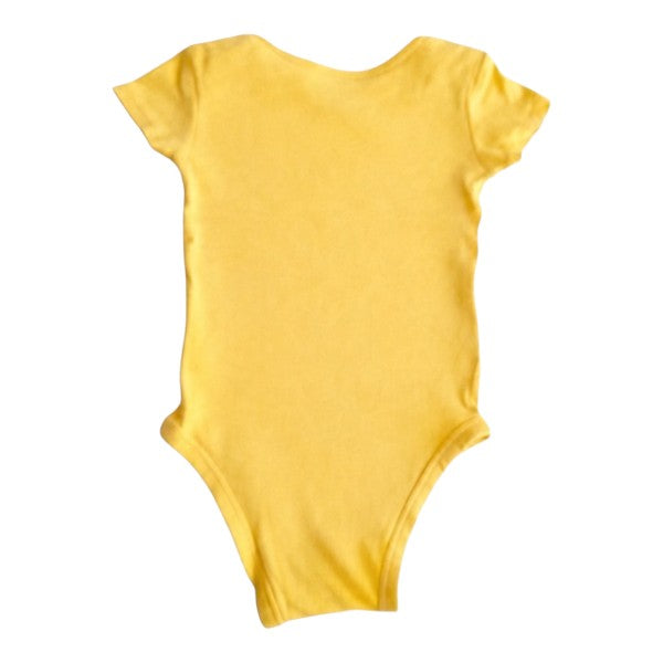 Body Manga Corta Algodón Amarillo Marca Carter's 6 M Estado Casi tiki