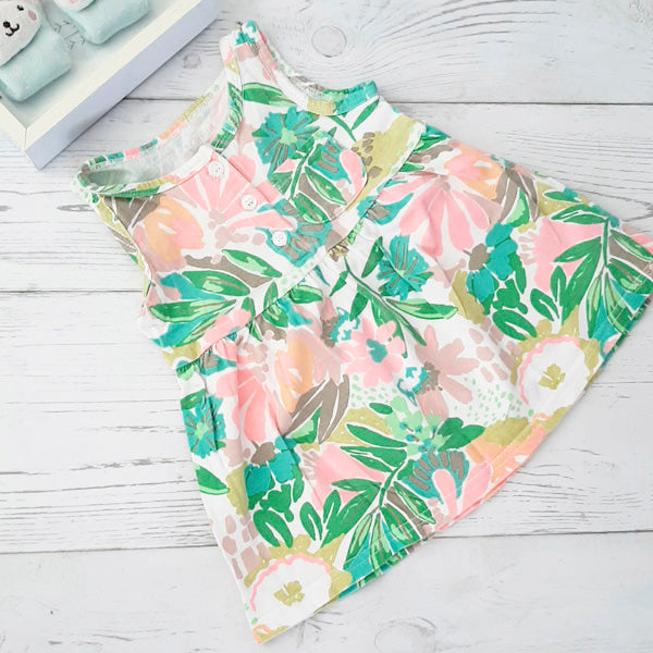 Vestido algodón florido RN Marca Yamp! Estado Tiki taka