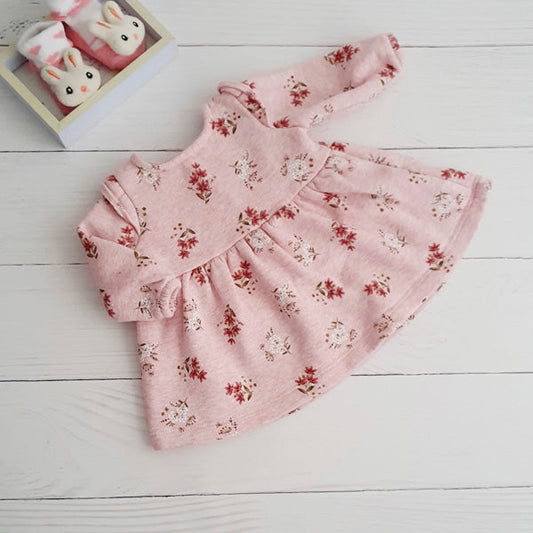 Vestido algodón grueso rosado flores 3 meses Marca Carter's Estado Casi tiki