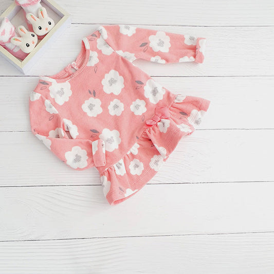 Polerón micropolar diseño flores 6-9 meses Marca Carter's Estado Tiki taka