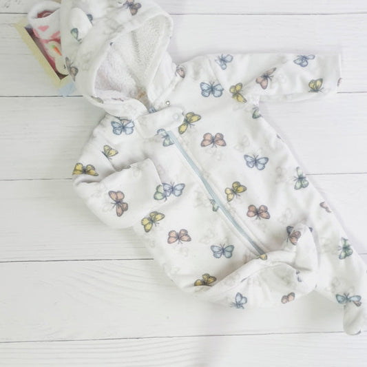 Osito micropolar blanco mariposas RN Marca Yamp! Estado Casi tiki