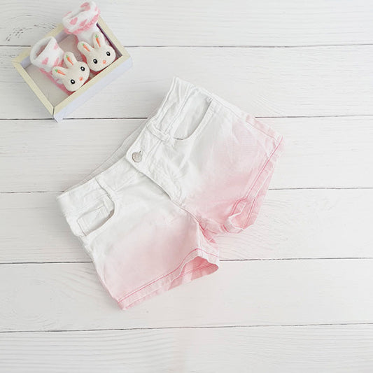 Short Mezclilla Rosa Marca Gymboree 7 A Estado Tiki taka