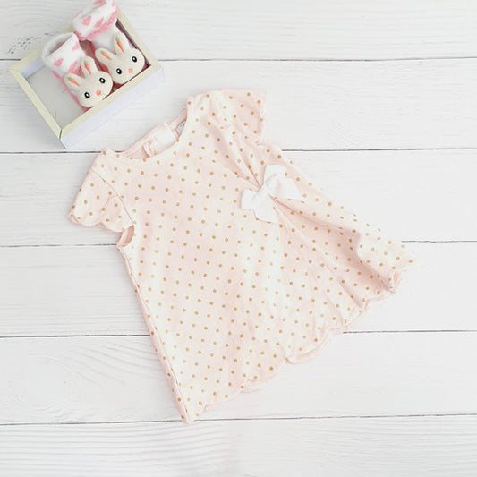 Vestido Algodón Lunares Marca Otra 12-18 M Estado Casi tiki