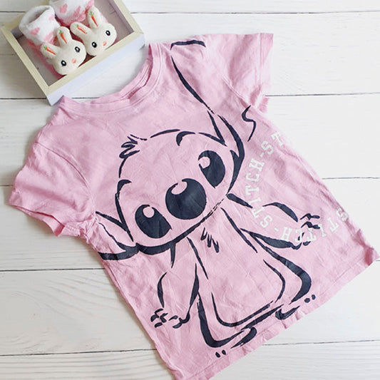 Polera Algodón Rosa Marca Disney 6 A Estado Tiki taka