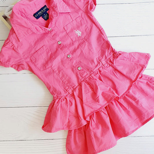 Vestido Tela Rosa Marca POLO 4 A Estado Tiki taka