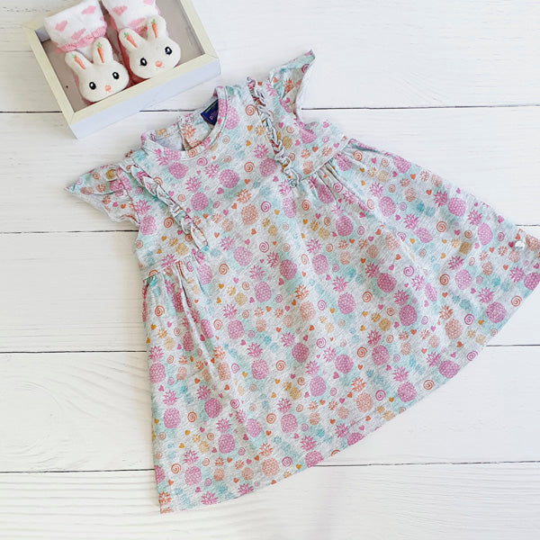 Vestido Algodón Diseños Marca Pillin 6 M Estado Tiki taka