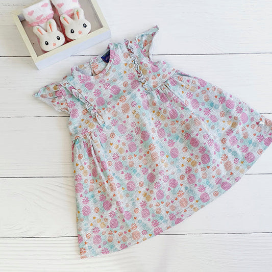 Vestido Algodón Diseños Marca Pillin 6 M Estado Tiki taka