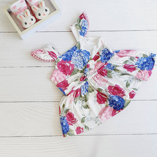 Vestido Algodón Flores Marca Limonada 3 M Estado Tiki taka