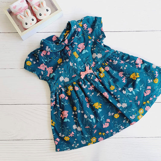 Vestido Algodón Flores Marca Carter's 9 M Estado Tiki taka