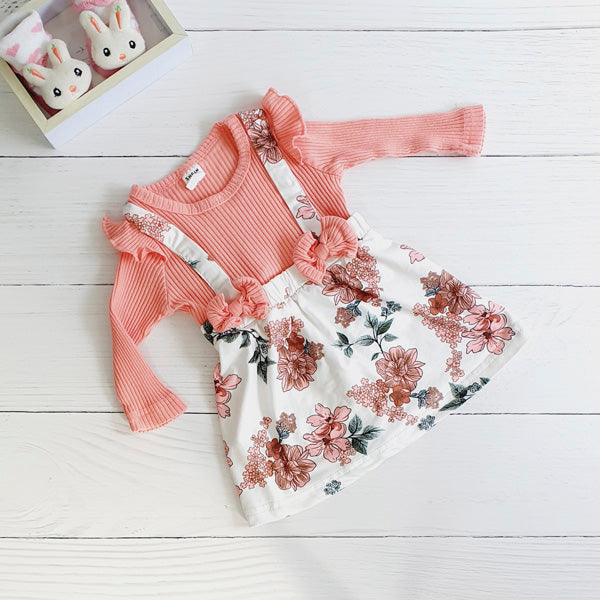 Vestido Algodón Flores Marca Shein 3-6 M Estado Tiki taka