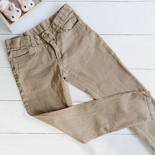 Pantalón Algodón Beige Marca Otra 8 A Estado Casi tiki