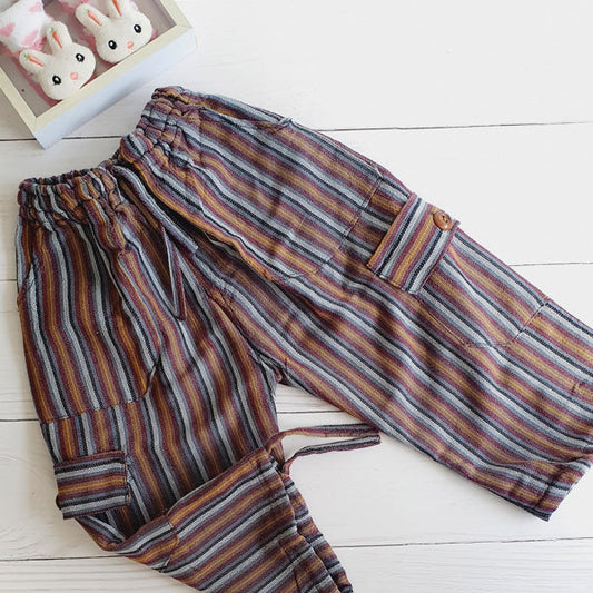 Pantalón Tela Rayas Marca Otra 3 A Estado Tiki taka