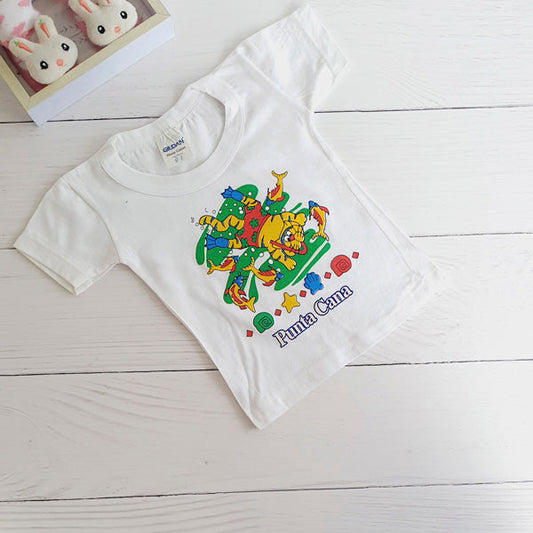 Polera Algodón Blanco Marca Otra 9-12 M Estado Tiki taka
