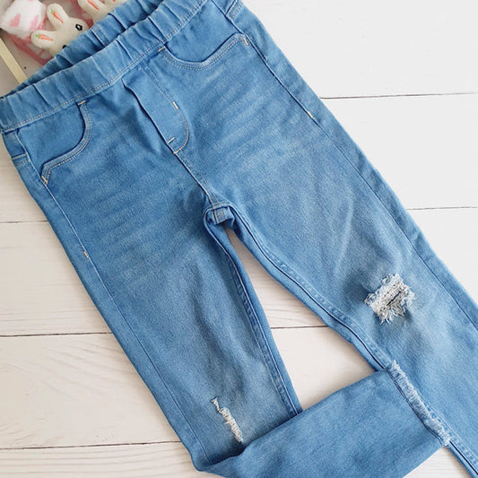 Jeans Mezclilla Celeste Marca Yamp! 6 A Estado Casi tiki