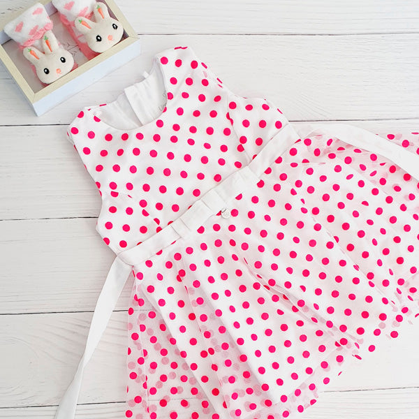 Vestido Algodón Lunares Marca Limonada 24 m Estado Tiki taka