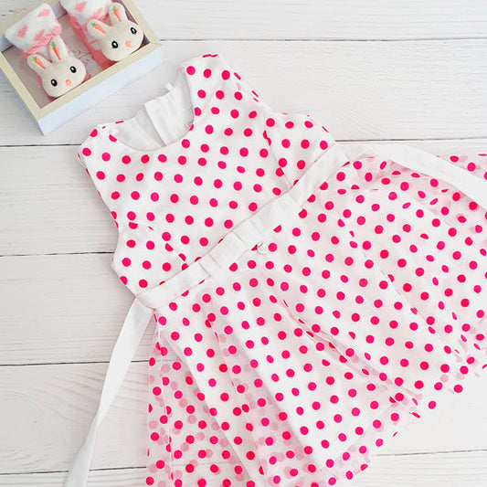 Vestido Algodón Lunares Marca Limonada 24 m Estado Tiki taka