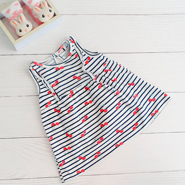 Vestido Algodón Frutas Marca Yamp! 6 M Estado Tiki taka
