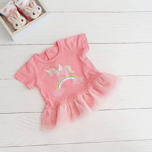 Polera Algodón Rosa Marca Otra RN Estado Tiki taka