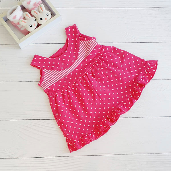 Vestido Algodón Lunares Marca Otra 0-3 M Estado Tiki taka