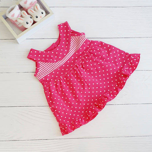 Vestido Algodón Lunares Marca Otra 0-3 M Estado Tiki taka