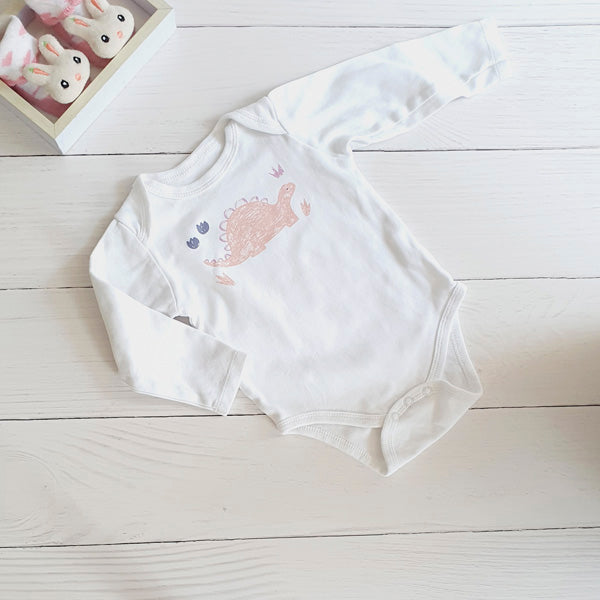 Body Algodón Blanco Marca Colloky 9-12 M Estado Casi tiki