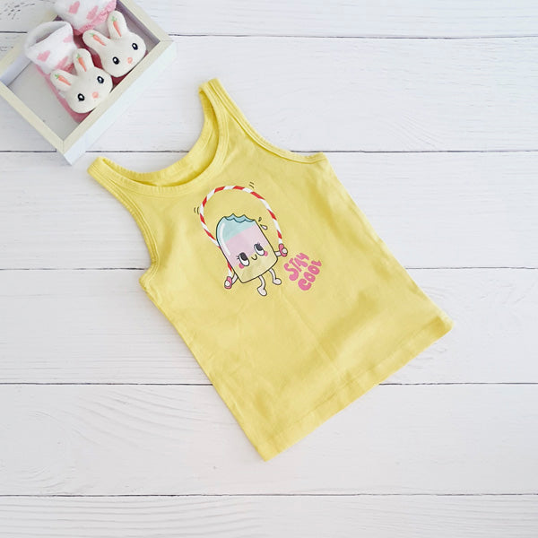 Polera Algodón Amarillo Marca Otra 6-9 M Estado Tiki taka