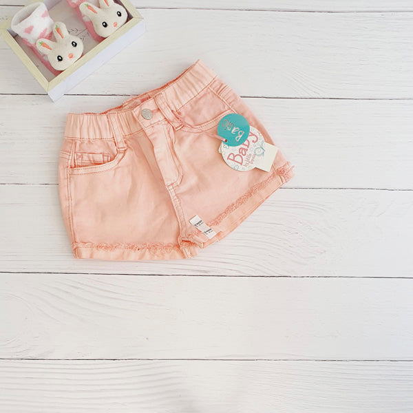 Short Algodón Rosa Marca Baby by little topsis 18 M Estado Nuevo