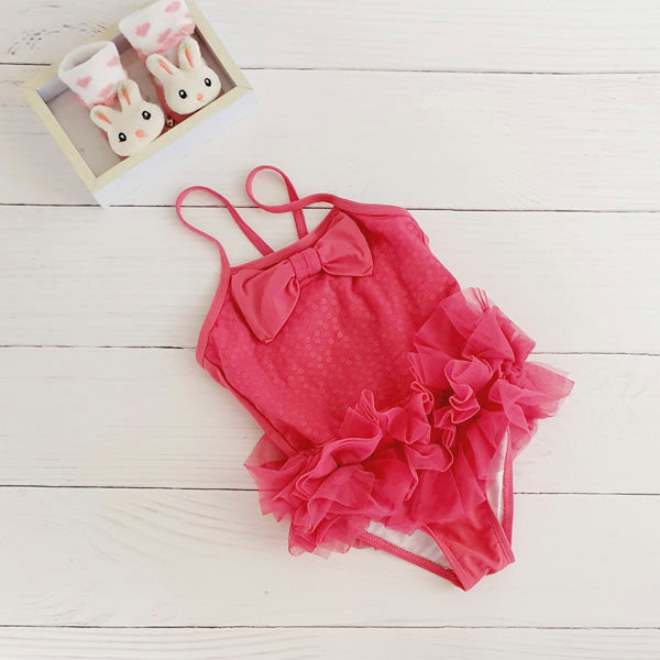 Traje de baño lycra Fucsia Marca Limonada 3 M Estado Tiki taka