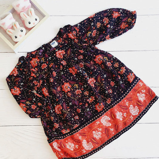 Vestido Algodón Multicolor Marca Old Navy 3-6 M Estado Tiki taka