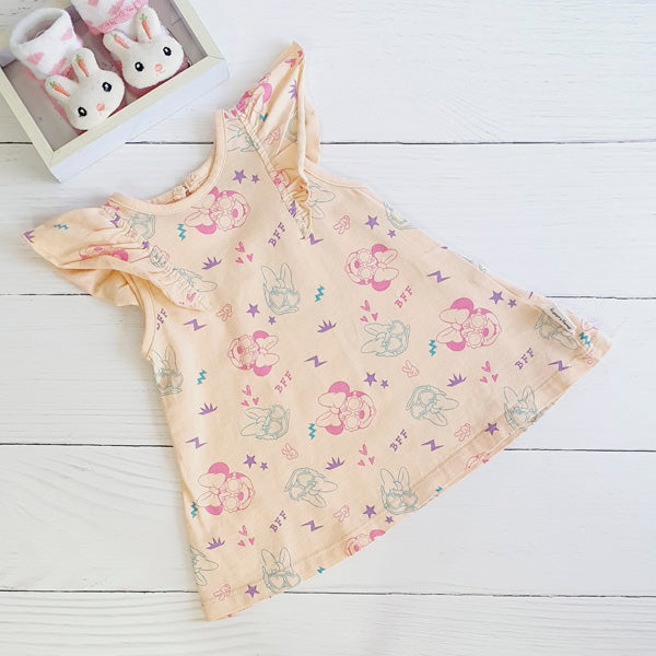 Vestido Algodón Diseños Marca Disney 3-6 M Estado Tiki taka