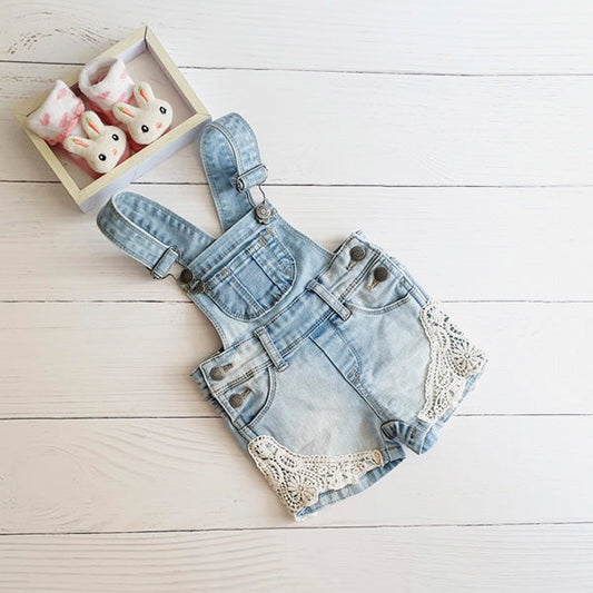 Jardinera Mezclilla Celeste Marca Tribu 12 M Estado Tiki taka