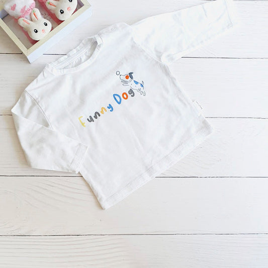 Polera Algodón Blanco Marca Colloky 6-9 M Estado Tiki taka