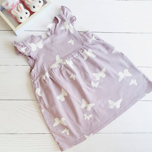 Vestido Algodón Diseños Marca Hym 9-12 M Estado Tiki taka