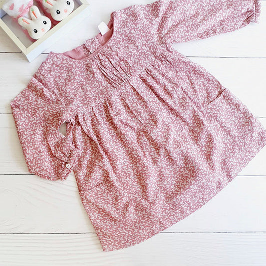 Vestido Algodón Diseños Marca Yamp! 12 M Estado Tiki taka