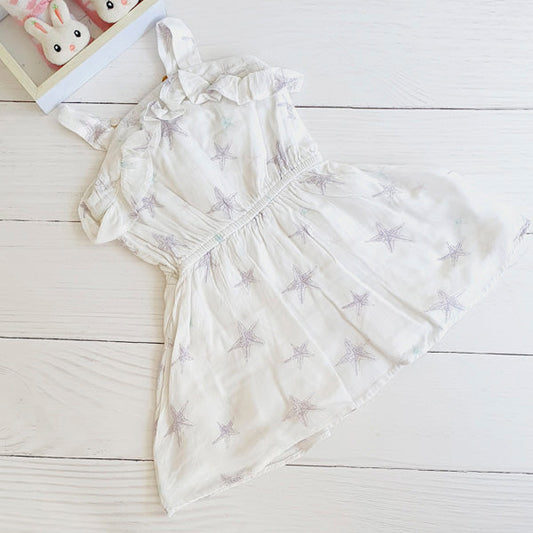 Vestido Algodón Diseños Marca Infanti 12-18 M Estado Casi tiki