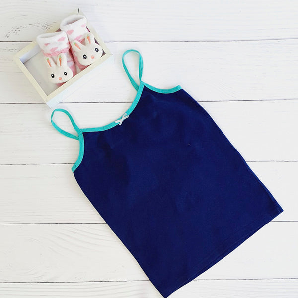 Polera Algodón Azul Marca Otra 9 A Estado Tiki taka