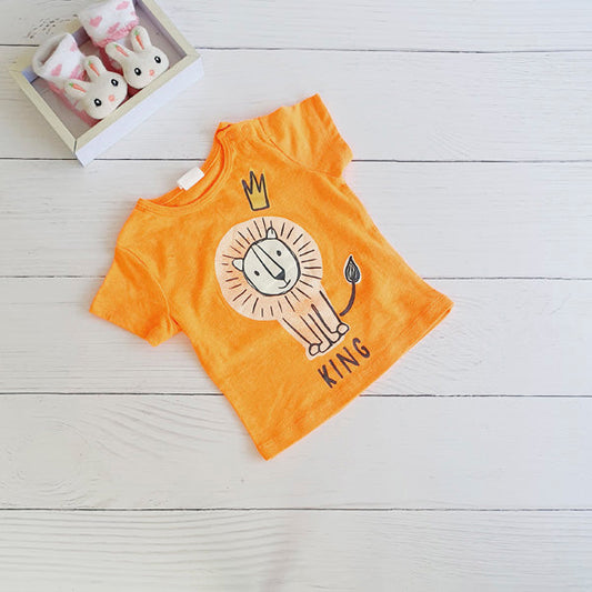 Polera Algodón Naranja Marca Otra 3 M Estado Tiki taka