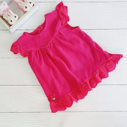 Vestido Algodón Fucsia Marca Limonada 2 A Estado Tiki taka