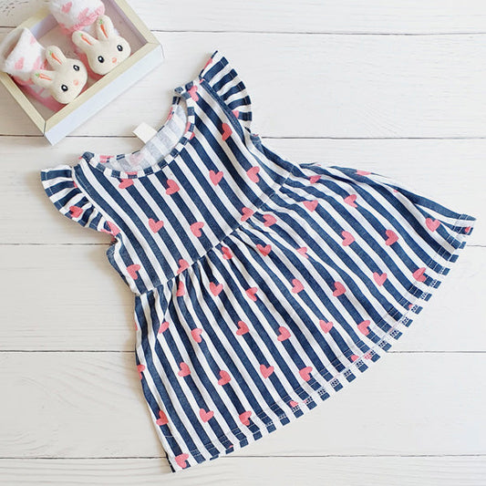 Vestido Algodón Diseños Marca Yamp! 12 M Estado Casi tiki