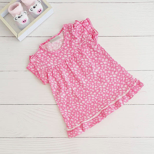 Vestido Algodón Diseños Marca Baby harvest 6-9 M Estado Tiki taka
