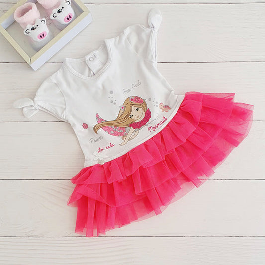 Vestido Algodón Multicolor Marca Limonada 6 M Estado Tiki taka