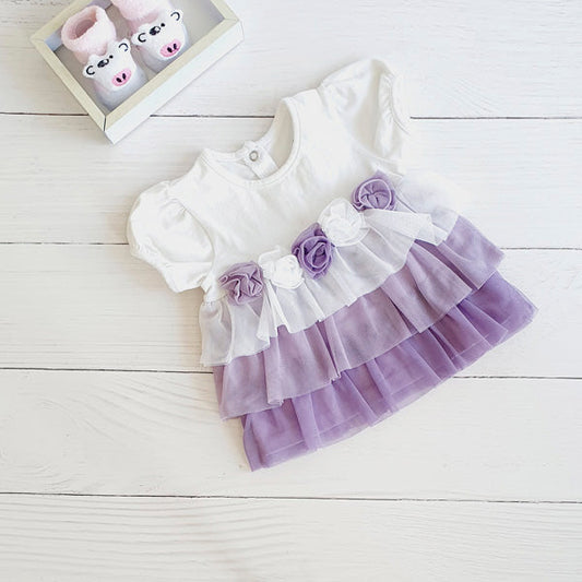 Vestido Algodón Multicolor Marca Limonada 6 M Estado Casi tiki