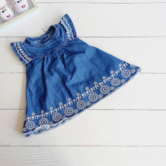 Vestido Algodón Azul Marca Limonada 3 M Estado Tiki taka