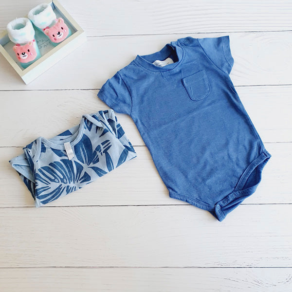 Pack Algodón Azul Marca Boulevard 3-6 M Estado Casi tiki
