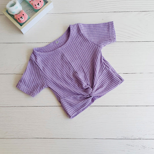 Polera Tela Lila Marca Otra 4 A Estado Tiki taka